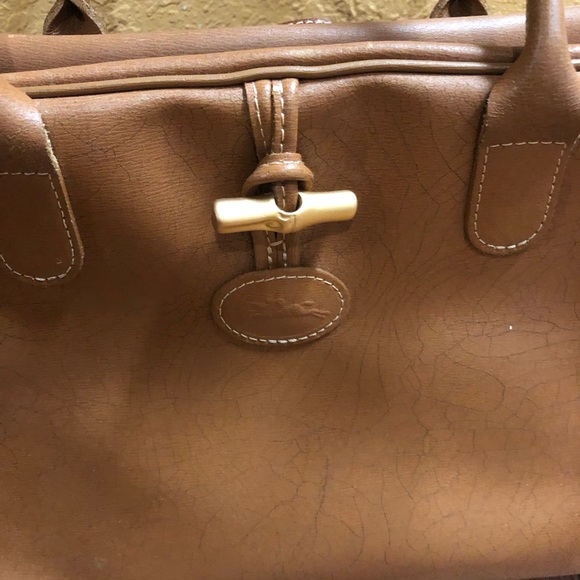 Longchamp Roseau Leather Tote Handbag {Authentic} - Picture 6 of 17